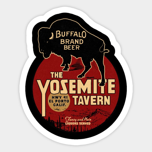 Vintage Yosemite Tavern Sticker by Kujo Vintage